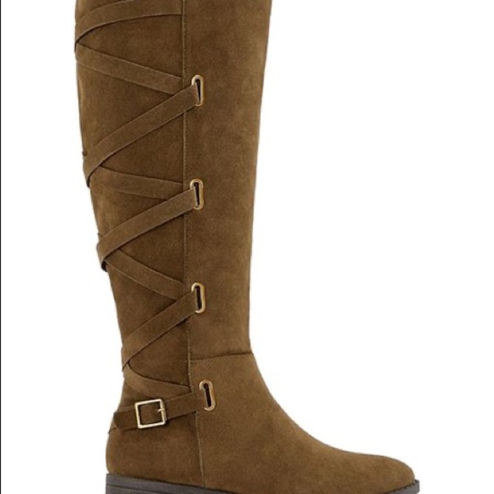 Olive Wide-Calf Boot - Picture 5 of 8